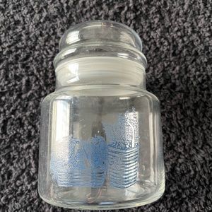 Longaberger glass jar with lid